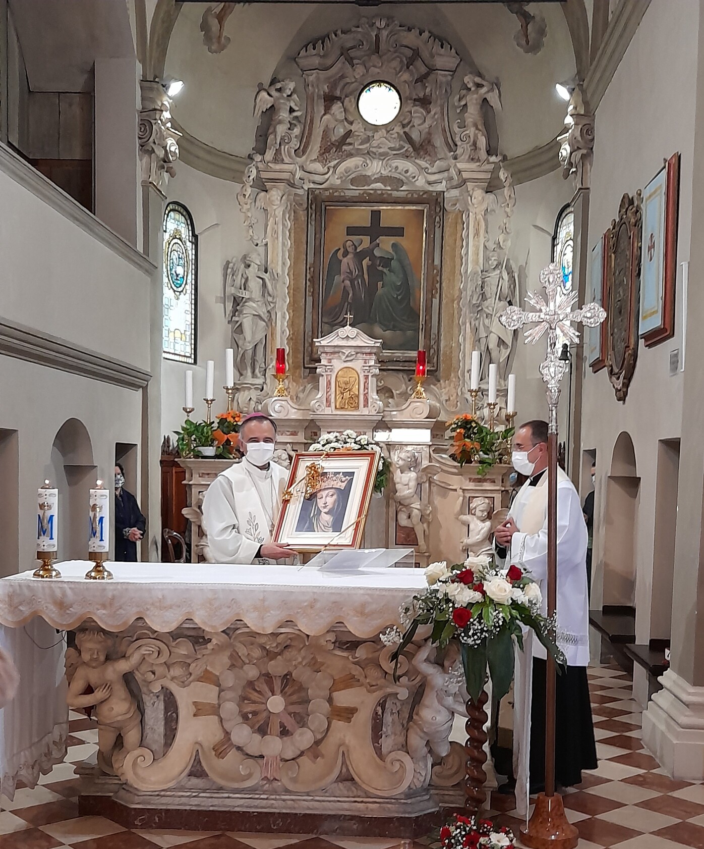 Il vescovo Erio al Santuario di Santa Croce di Carpi