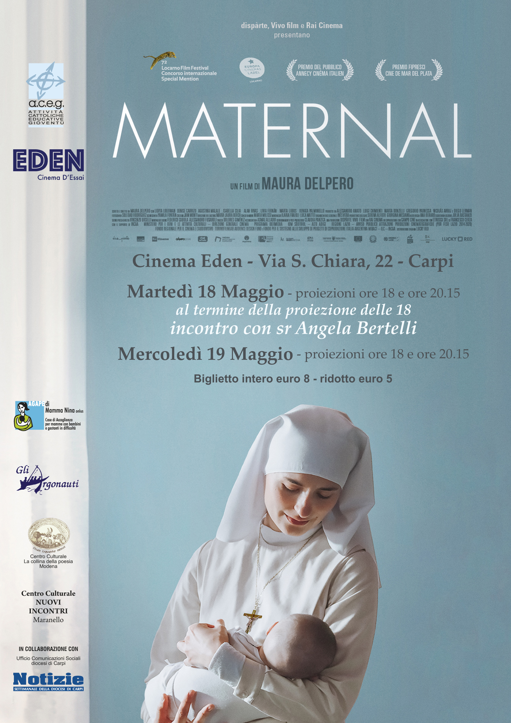 Il 18 e 19 maggio al cinema Eden il film MATERNAL