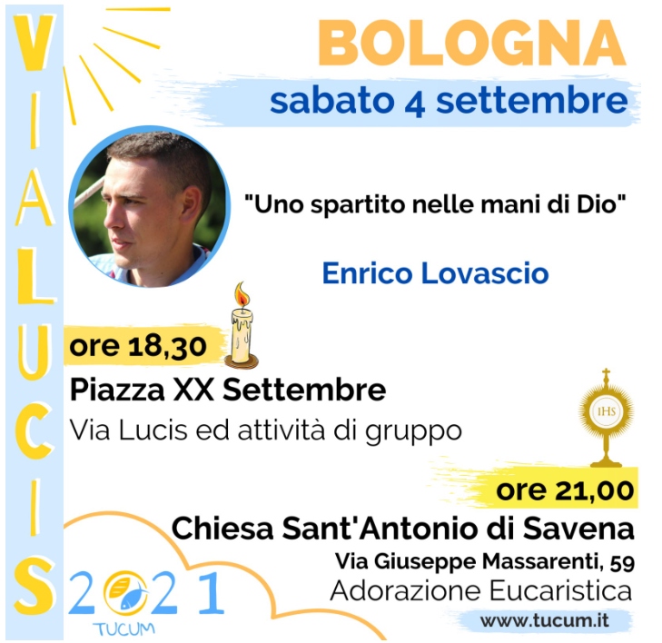 Enrico Lovascio testimone della Via Lucis 2021
