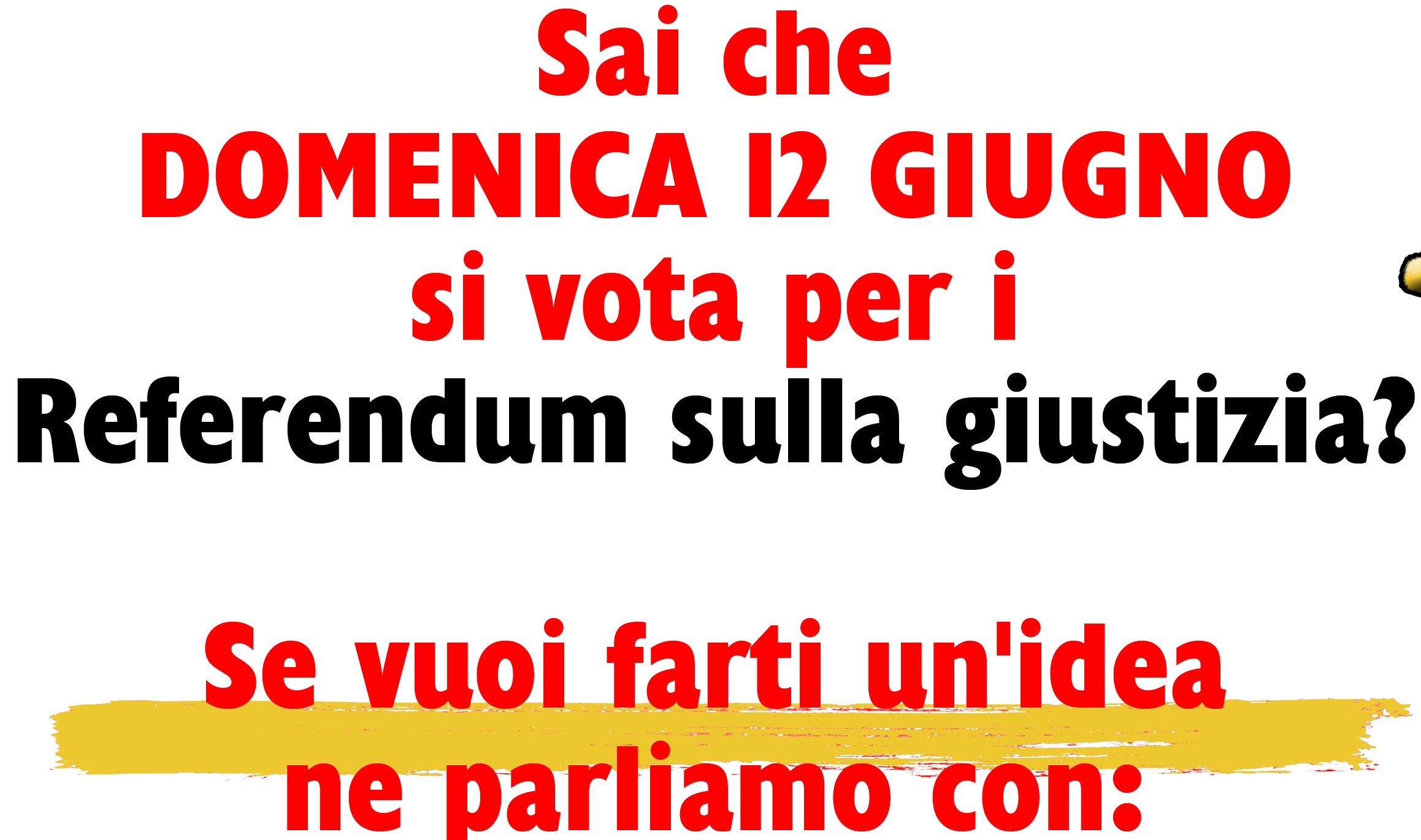 Referendum 2022 un incontro informativo