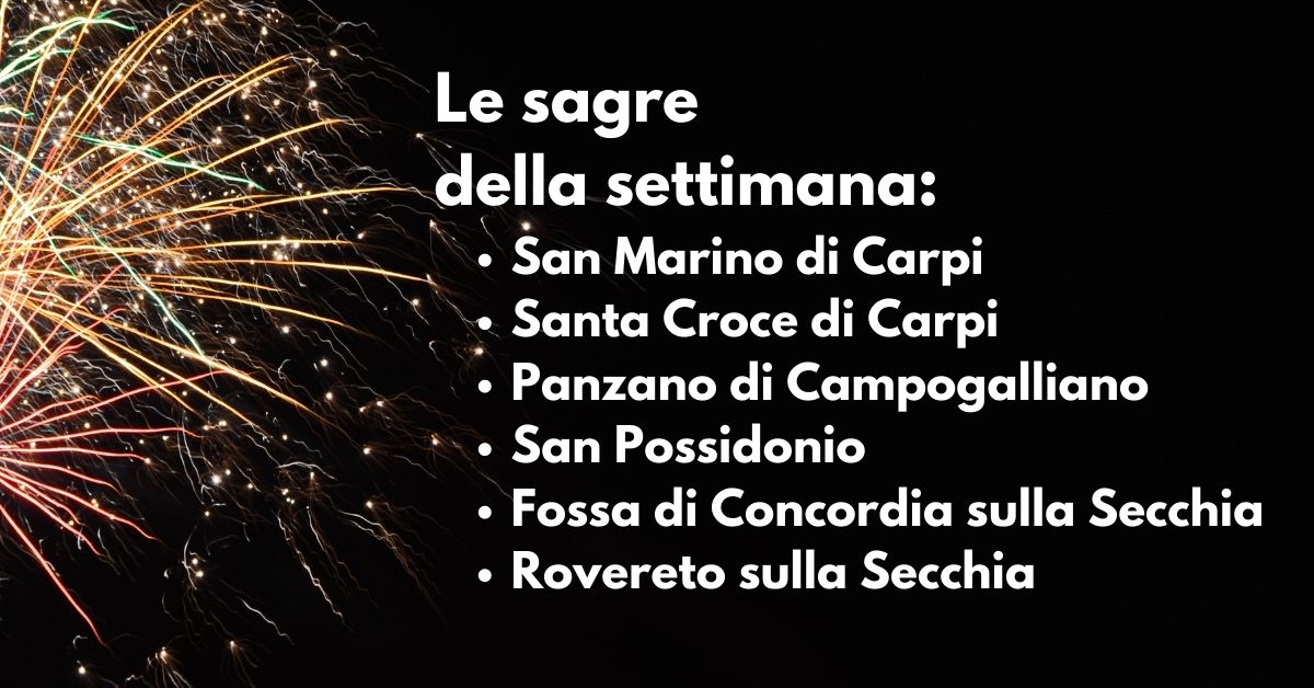 Le Sagre di questa settimana