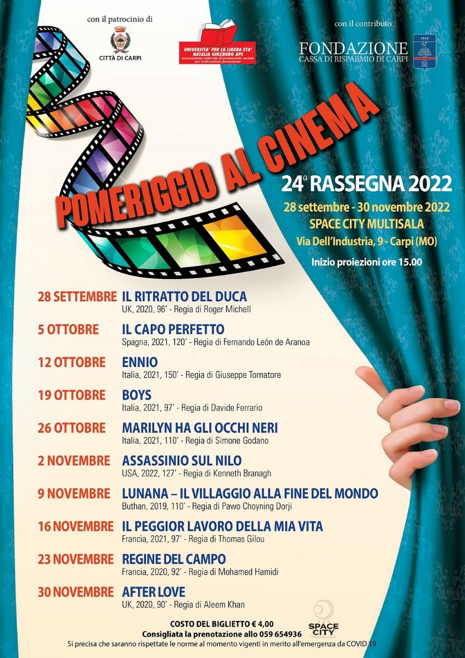 Torna a Carpi la nuova edizione di “Pomeriggio al cinema”