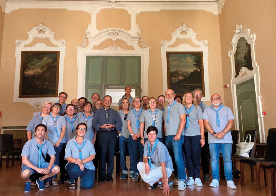 Masci Carpi 2 incontra a Modena il vescovo Erio