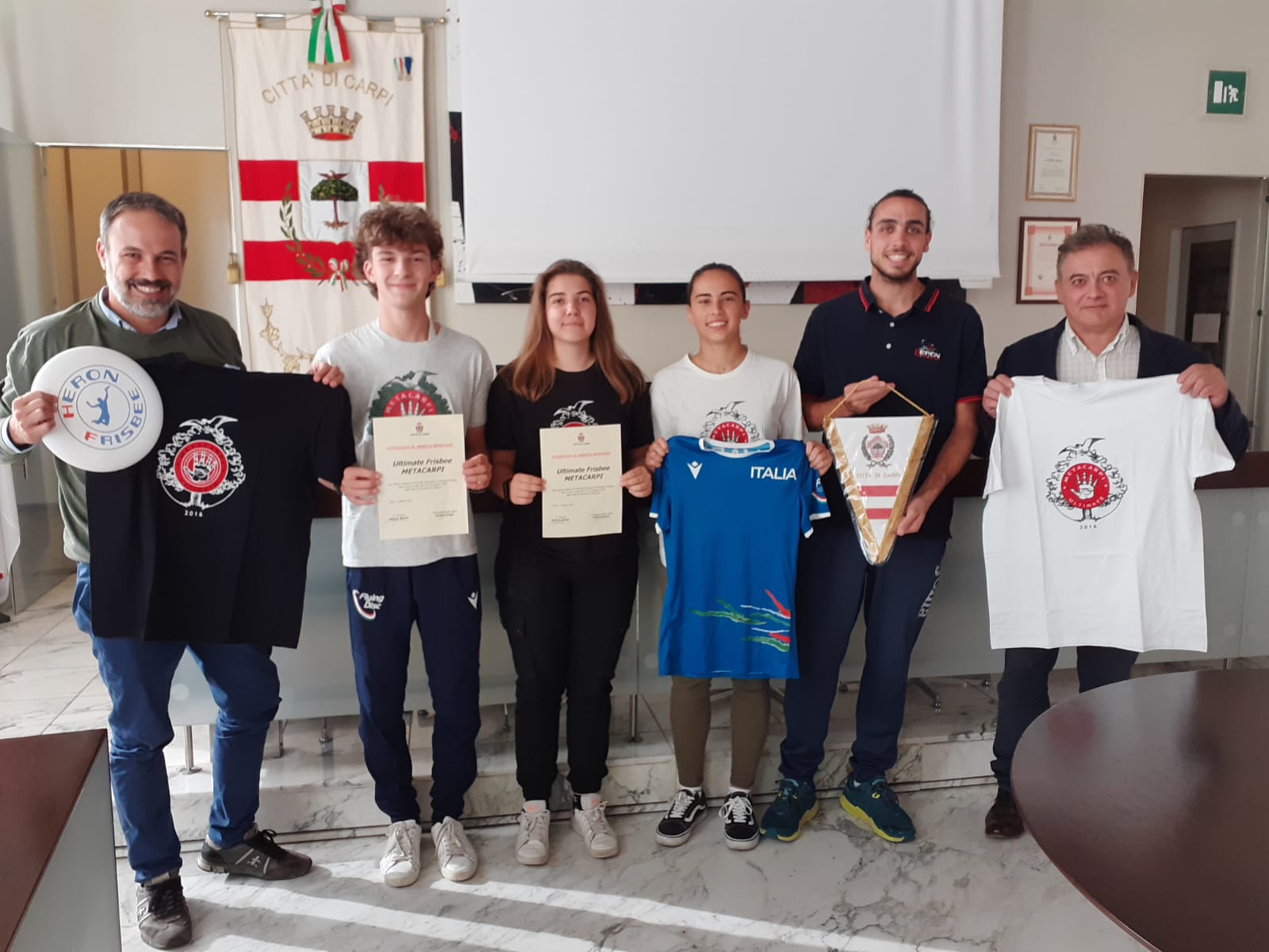 Frisbee, tre carpigiani premiati per il mondiale U20