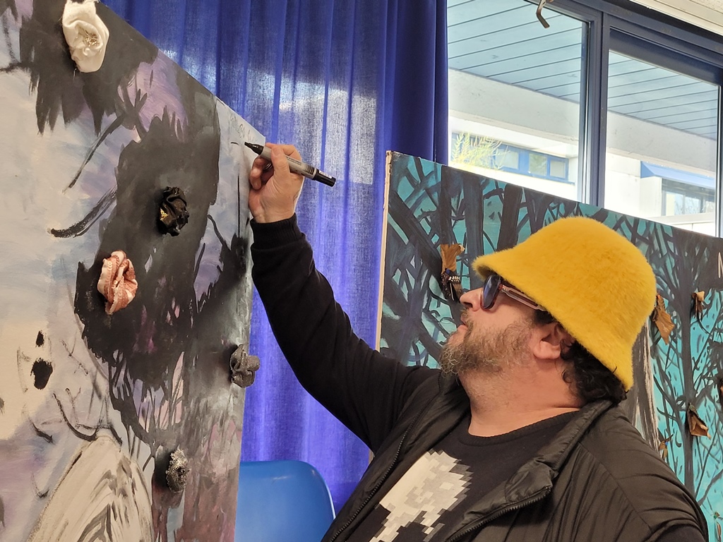 L’artista Andrea Saltini dona le sue quattro opere al Vallauri