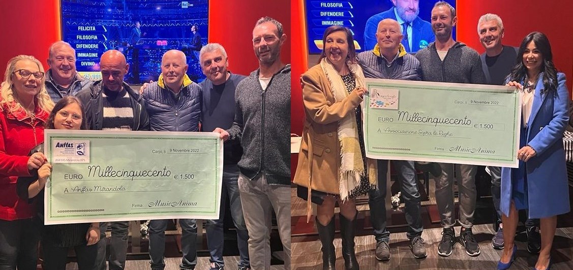 Donazione di MusicAnimA ad Anffas e a Sopra le righe