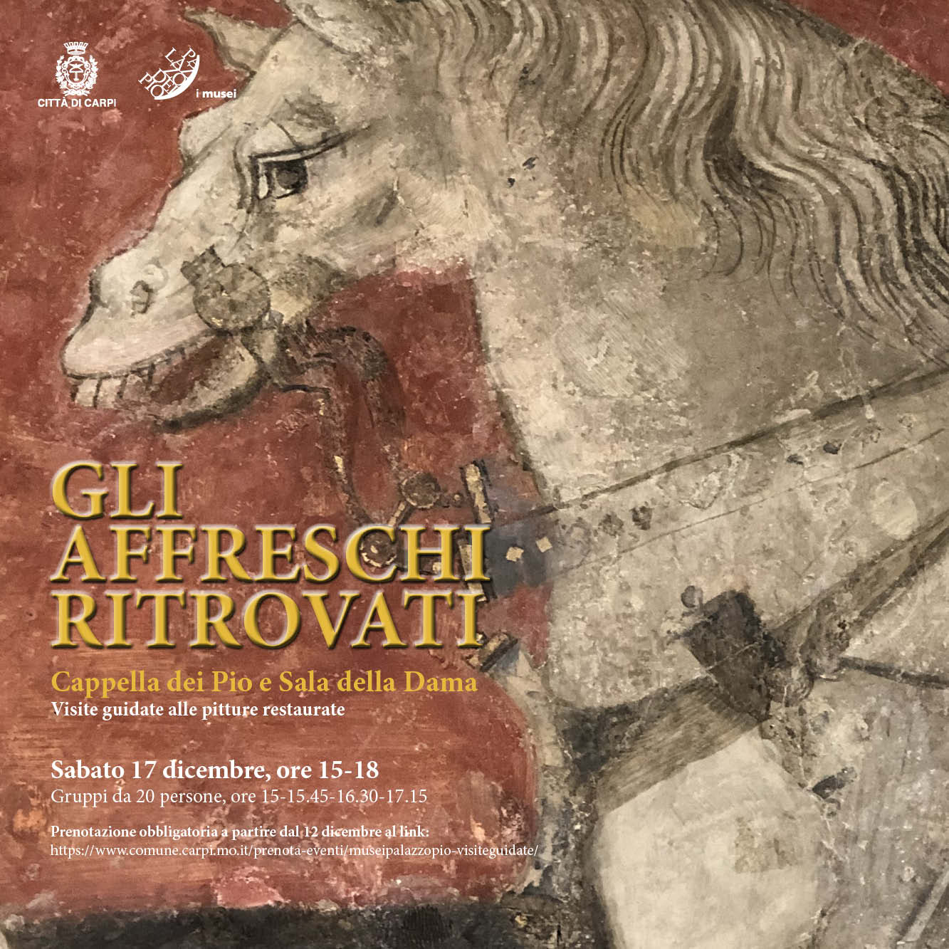 Gli affreschi “ritrovati” a Palazzo dei Pio