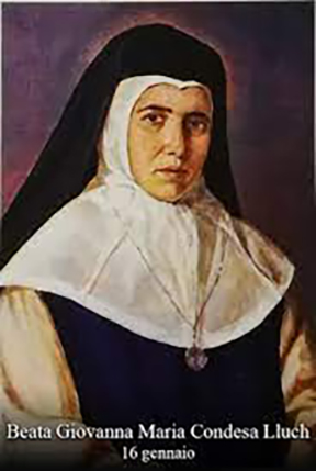16 gennaio – Beata Giovanna Maria Condesa Lluch