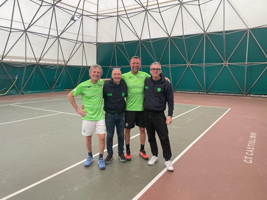 Tennis, gli Over 45 del Club Giardino vincono contro il CT Castiglione dei Pepoli