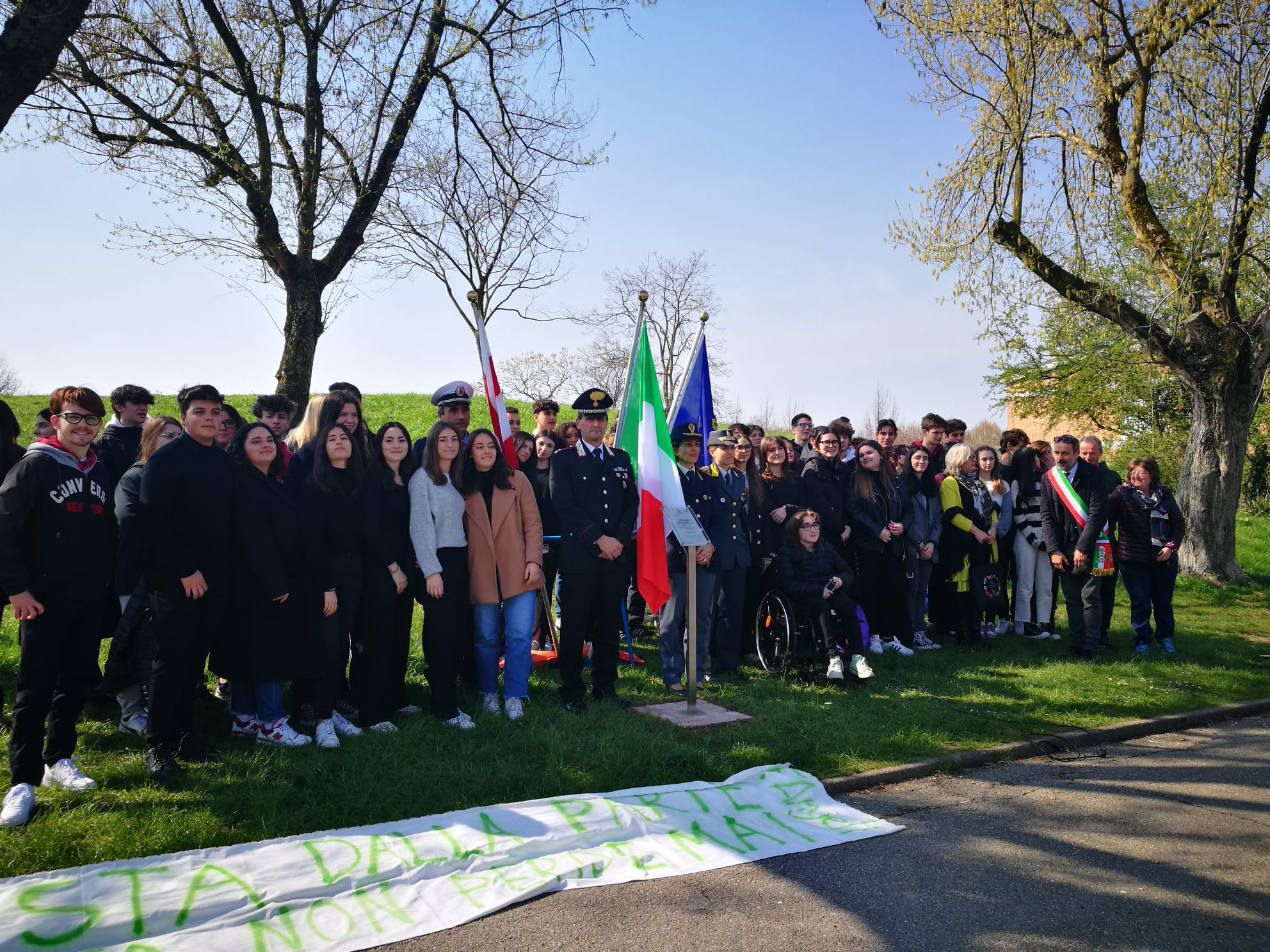 Gli studenti del Fanti dedicano il parco a Piersanti Mattarella