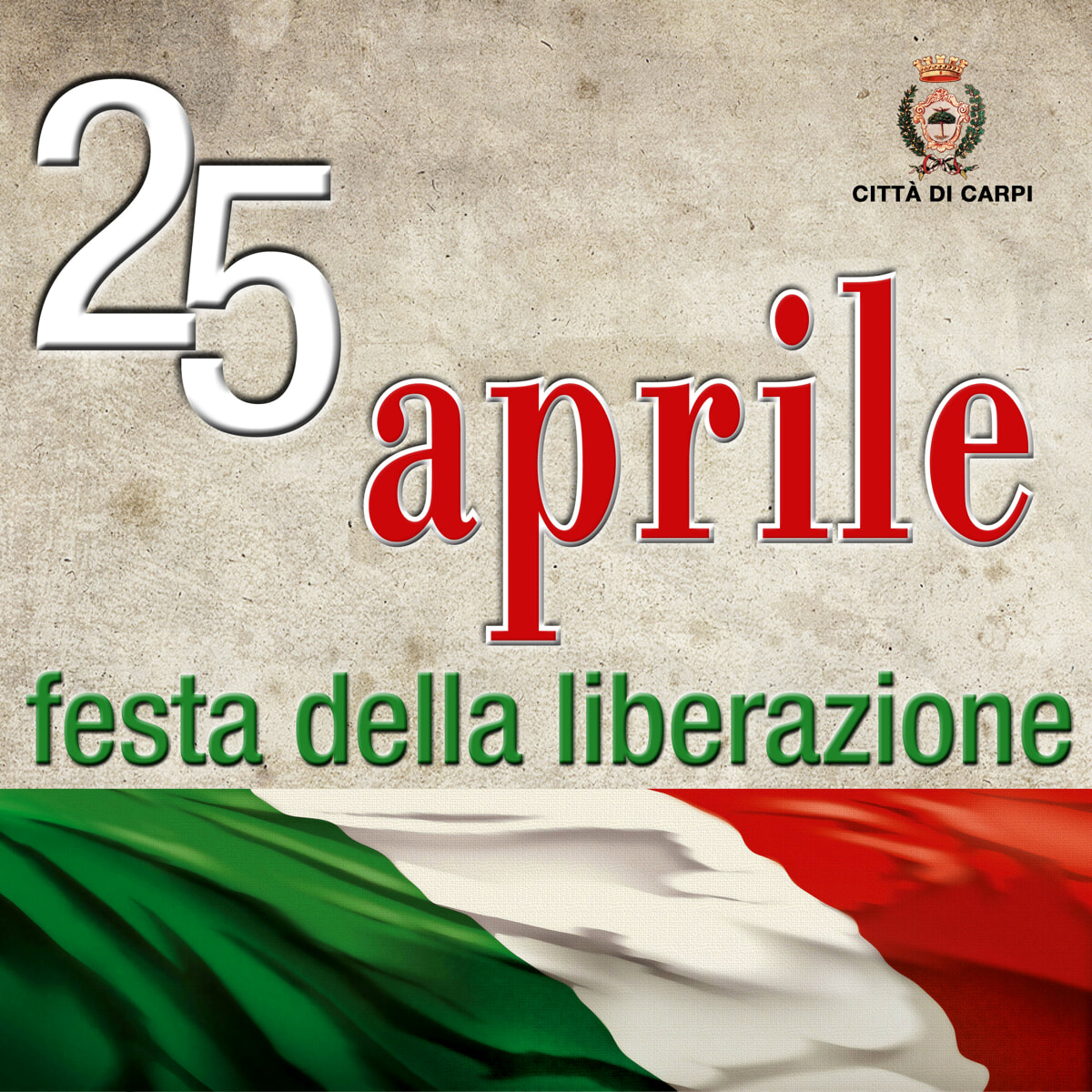 25 aprile: programma di Carpi e di Mirandola