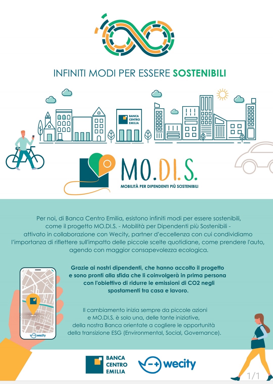 MO.DI.S., iniziativa di Banca Centro Emilia per la mobilità sostenibile