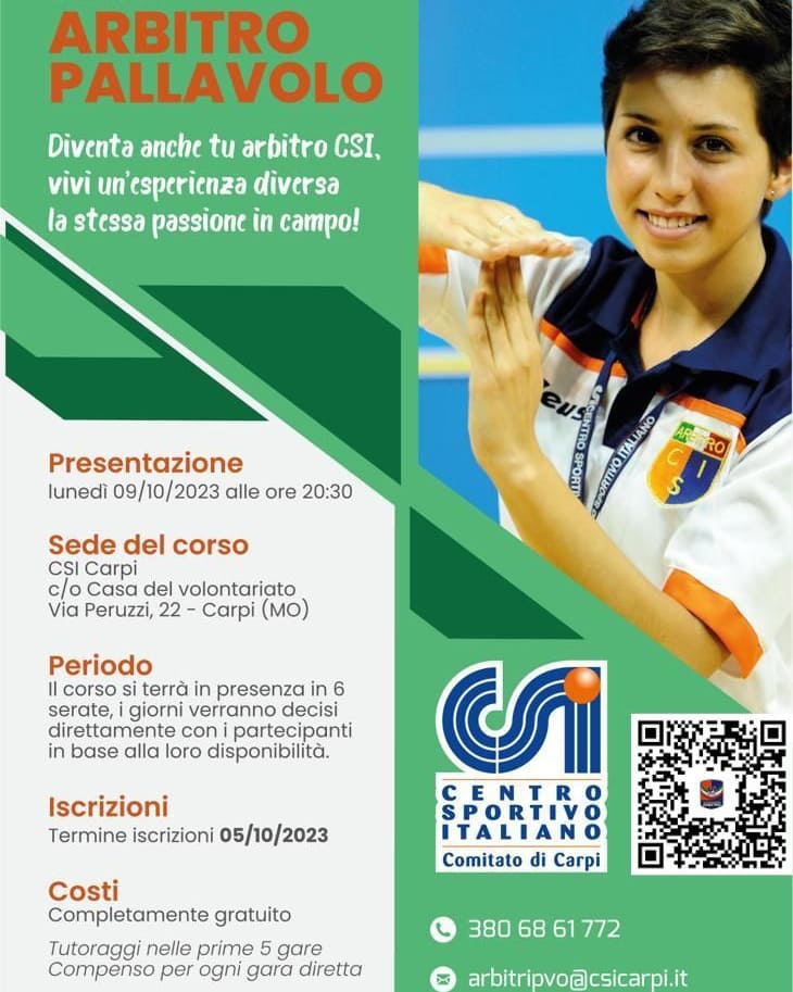 A breve via al corso arbitri di pallavolo