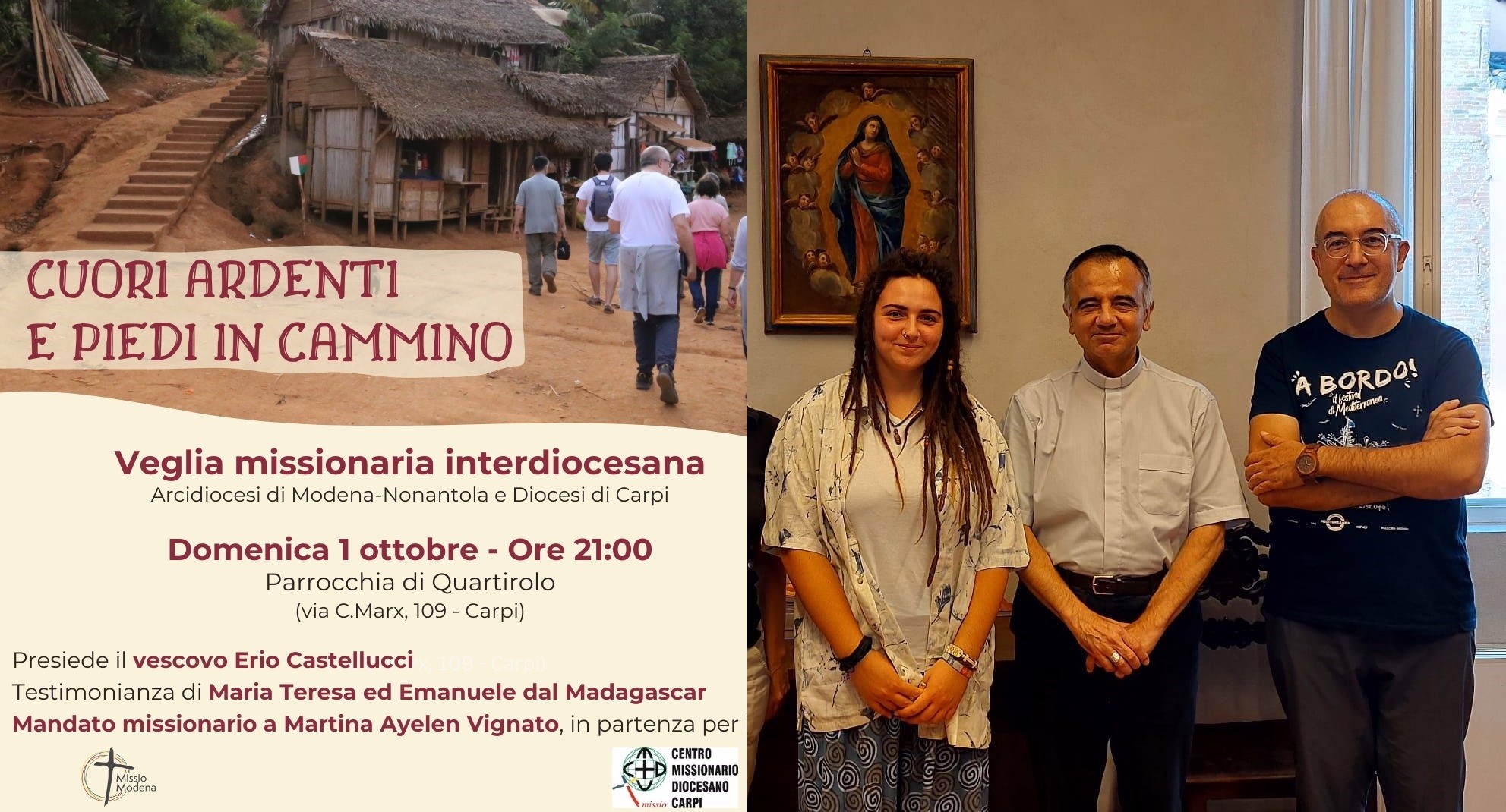 Veglia missionaria interdiocesana a Quartirolo