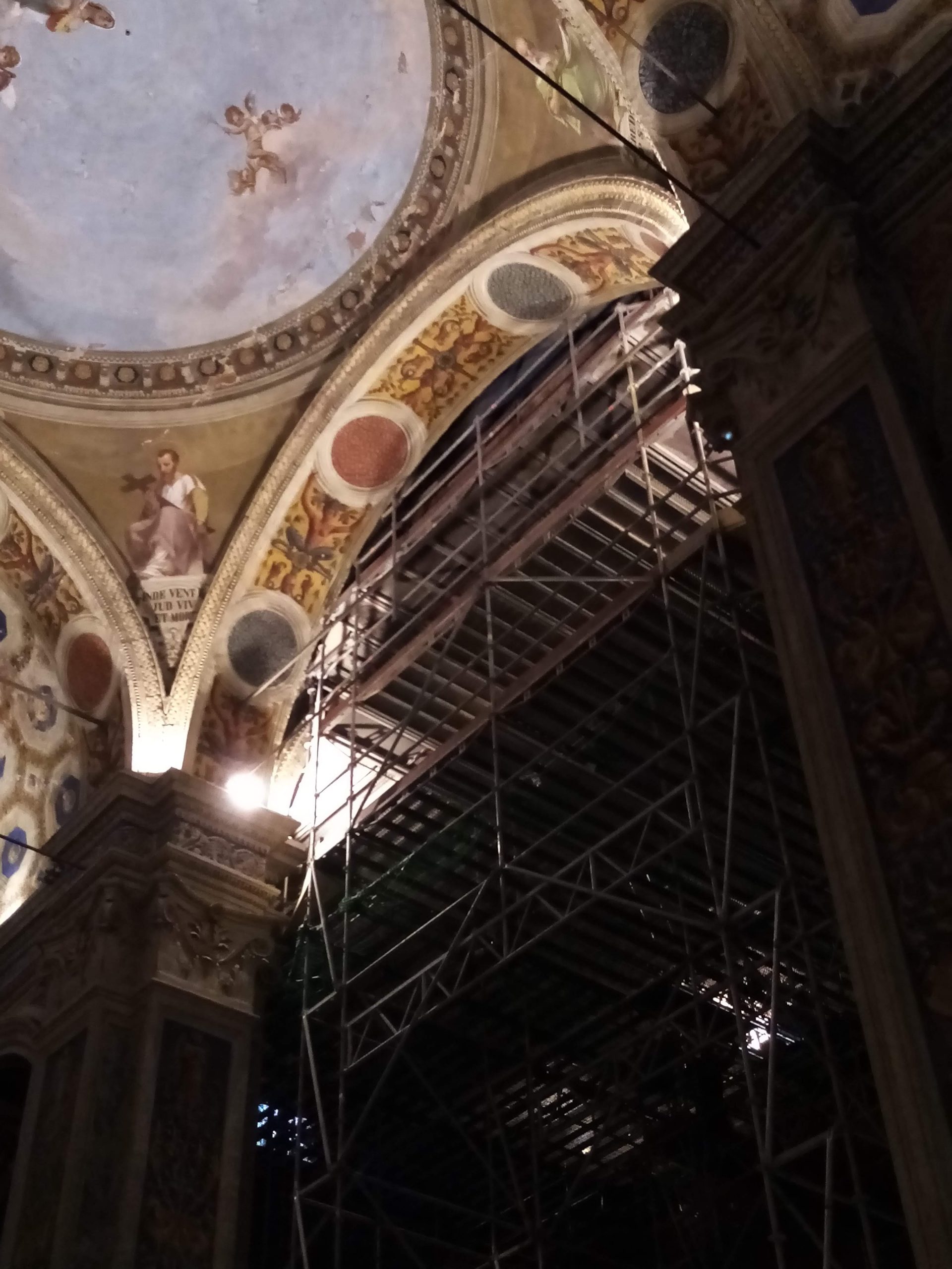 In San Nicolò riprendono i lavori per restaurare le parti decorate
