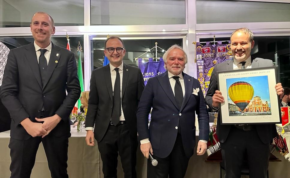 Lions Carpi, visita del Governatore del Distretto 108 Tb Giorgio Ferroni