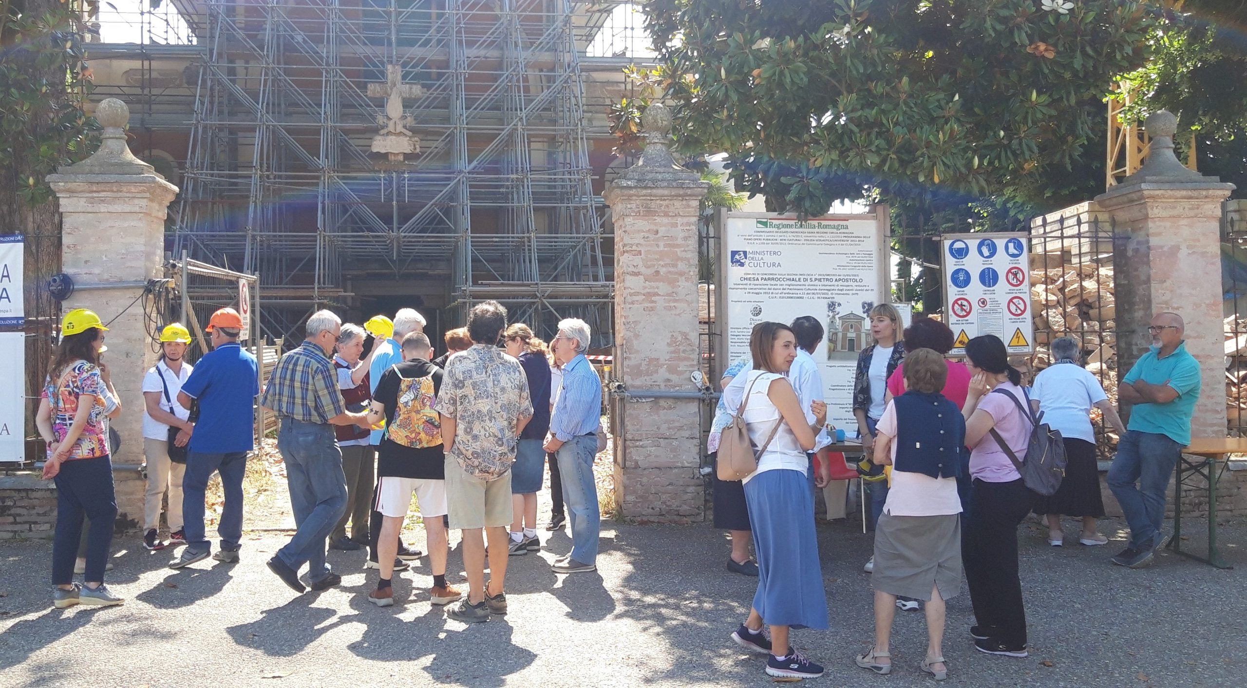 “Cantieri Aperti”, visita alla chiesa di Fossa di Concordia