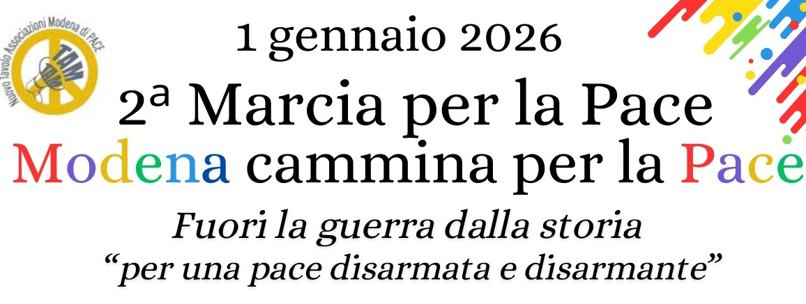 2ª Marcia della Pace a Modena il 1° gennaio